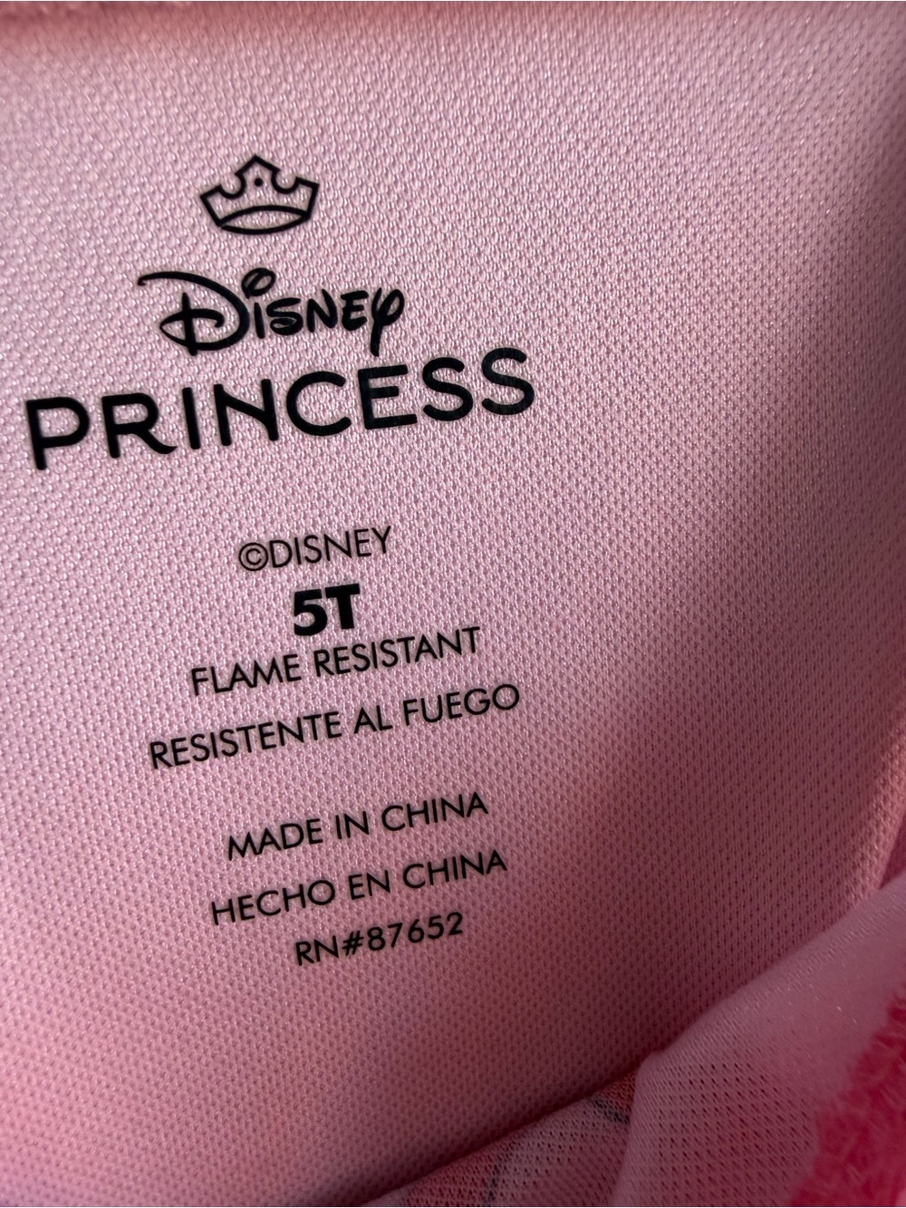 Girls Pink Disney Princess Nightgown Dress Size 5T - Picture 12 of 14